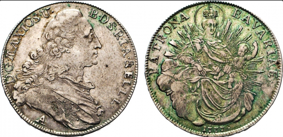 Bayern - 1777 - Maximilian III. Joseph (1745-1777) - Madonnentaler - ss-vz