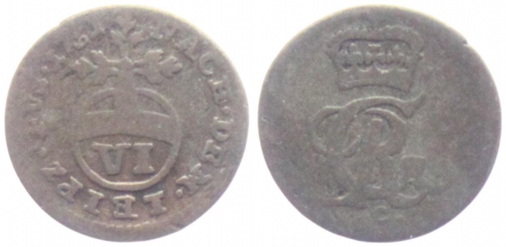 Braunschweig-Calenberg-Hannover - 1731 C - Georg II. (1727-1760) - 6 Pfennig - s-ss