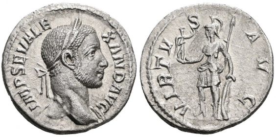 Römisches Kaiserreich - 240 - Severus Alexander (221-222 als Caesar / 222-235 als Augustus) - Denar - vz