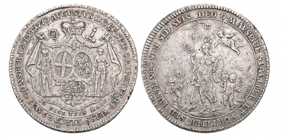 Speyer, Bistum - 1770 - Damian August von Limburg-Styrum (1770-1797) - Auf seine Inthronisation - Taler - vz