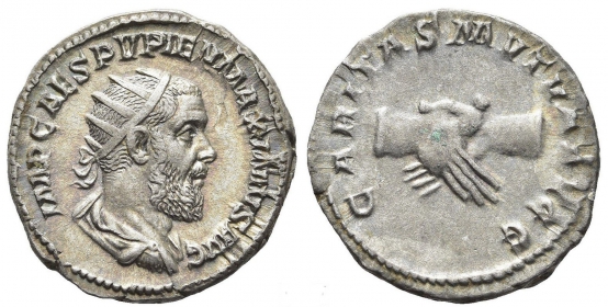 Römisches Kaiserreich - 238 - Pupienus (238) - Denar - f.st