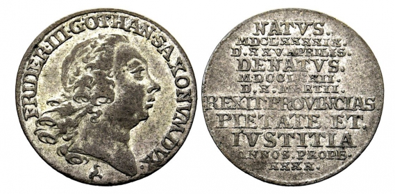 Sachsen-Gotha-Altenburg - 1772 - Friedrich III. (1732-1772) - 1/24 Taler - Groschen - vz