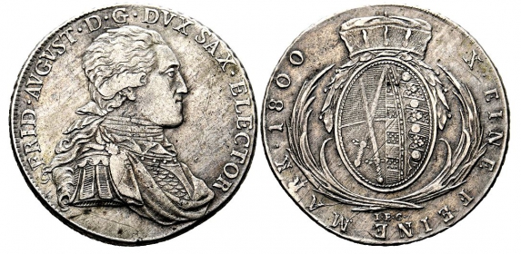 Sachsen, Alb. Linie - 1800 IEC - Friedrich August III./I. (1763-1806) - Taler - ss-vz