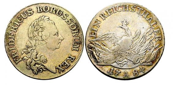 Preussen - 1784 A - Friedrich II. (1740-1786) - Taler - ss-vz