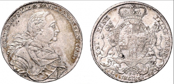 Hessen-Kassel - 1766 FU - Landgraf Friedrich II. (1760-1785) - Konventionstaler - vz