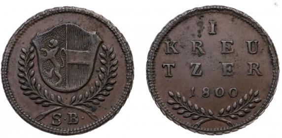 Salzburg - 1800 - Hieronymus von Colloredo (1772-1803) - 1 Kreuzer - vz