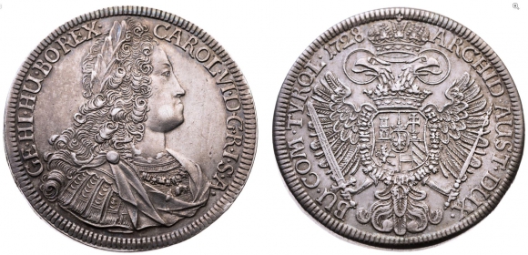Österreich - Haus Habsburg - 1728 - Karl VI. (1711-1740) - Taler - vz-st