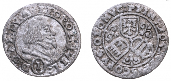 Olmütz, Bistum - 1650 - Leopold Wilhelm von Österreich (1637-1662) - 1 Kreuzer- vz