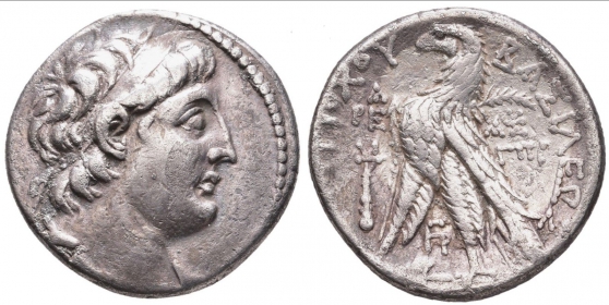 Griechenland - Syrien - Nördliche Levante - 130-129 BC - Antiochos VII. Euergetes (138-129 v.Chr/ BC) - Tetradrachme - ss