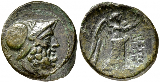 Griechenland - Bruttium Petelia - 216 BC - Ae - ss