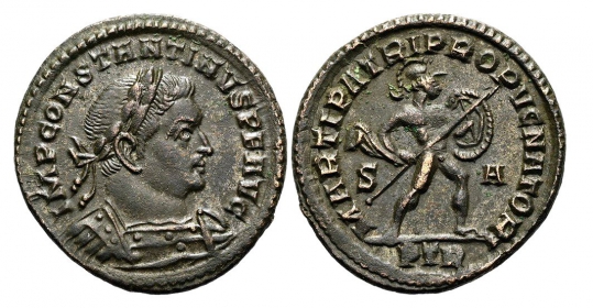 Römisches Kaiserreich - 307-308 - Constantinus I. (307-337) - Follis - vz