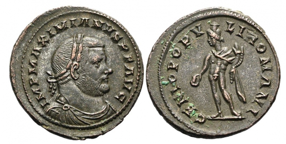 Römisches Kaiserreich - 303 - Maximianus Herculius (285-310) als Augustus - Follis - vz