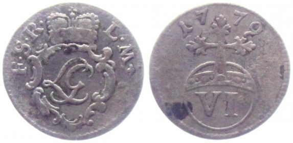 Schwarzburg-Rudolstadt - 1779 - Ludwig Günther II. (1767-1790) - 6 Pfennig - ss-vz
