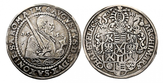 Sachsen - 1558 - Kurfürste August von Sachsen (1553-1586) - Taler - ss+