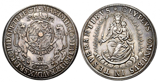 Bayern - 1626 - Kurfürst Maximilian I. (1598-1651) - Madonnentaler - vz
