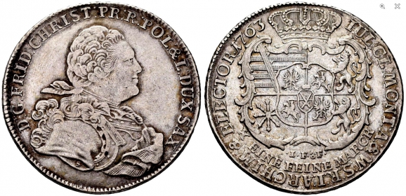 Sachsen - 1763 IFöF - Friedrich Christian (1763) - Taler - f.vz