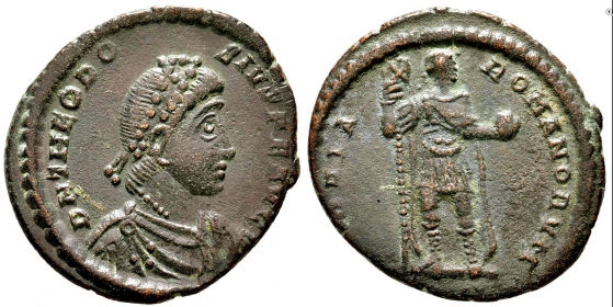 Römisches Kaiserreich - 379-395 - Theodosius I. (379-395) - Follis - s-ss