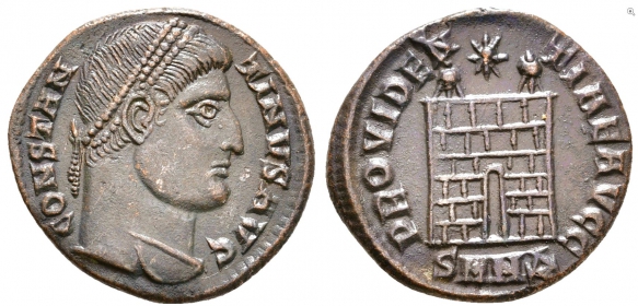 Römisches Kaiserreich - 307-337 - Constantinus I. (307-337) - Follis - vz-st