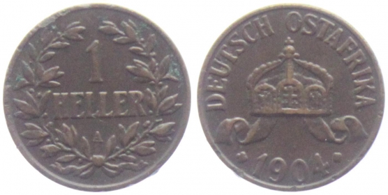 Deutsch Ostafrika - DOA - N 716 - 1904 - 1 Heller - ss-vz