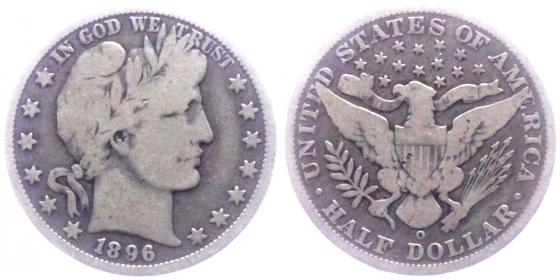 USA - 1896 O - Liberty Head - 1/2 Dollar - ss