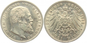 Württemberg - J 175 - 1912 F - Wilhelm II. (1891 - 1918) - 3 Mark - f.st