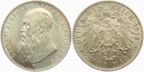 Sachsen-Meiningen - J 151b - 1913 D - Georg II. (1866 - 1914) - 2 Mark - vz-st - MS 62 - in NGC Slab