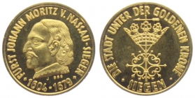 Siegen - ohne Jahr - Fürst Johann Moritz von Nassau (1604 - 1679) - Krönchenstadt Siegen - st - BU