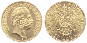 Hamburg - J 210 - 1876 J - 20 Mark - Stadtwappen - kleiner Adler - vz-st