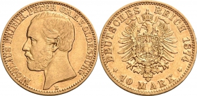 Oldenburg - J 241 - 1874 B - Nicolaus Friedrich Peter (1853 - 1900) - 10 Mark - f.vz