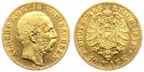 Sachsen - J 261 - 1874 E - Albert (1873 - 1902) - 10 Mark - ss