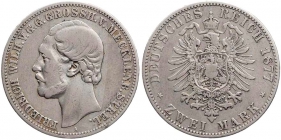 Mecklenburg-Strelitz - J 90 - 1877 A - Friedrich Wilhelm (1860 - 1904) - 2 Mark - ss