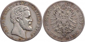 Reuß, ältere Linie - J 116 - 1877 B - Heinrich XXII. (1867 - 1902) - 2 Mark - ss