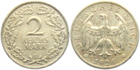 Weimarer Republik - J 319 - 1926 G - 1 Reichsmark - ss-vz