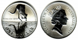 Australien - 1997 - Känguru - 1 Unze - 1 Dollar - st /BU in Kapsel
