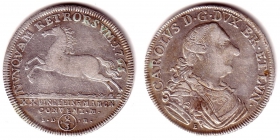 Braunschweig- Lüneburg - 1765 IDB - Karl (1735 - 1780) - 2/3 Taler - ss