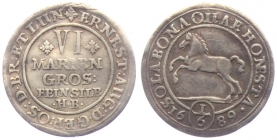 Braunschweig-Calenberg-Hannover - 1689 HB - Ernst August (16 - 1) - 1/6 Taler - ss+