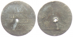 Hannover - 1822 LB - Georg IV. (1820 - 1830) - 1/12 Taler - s