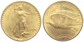 USA - 1924 - St. Gaudens - Walking Liberty - 20 Dollars - vz