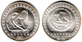 Mexico - 1992 - Aztekenkrieger - 50 Pesos - 1/2 Unze - f.st