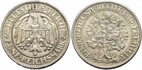 Weimarer Republik - J 331 - 1929 F - Eichbaum - 5 Reichsmark - vz