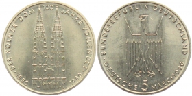 BRD - J 428 - 1980 - Kölner Dom - 5 Mark - bankfrisch