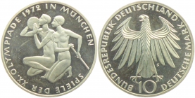 BRD - J 403 - 1972 G - Olympische Spiele 1972 in München - Sportler - 10 Mark - bankfrisch
