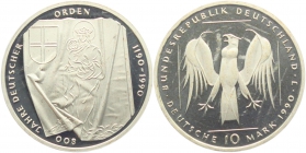 BRD - J 451 - 1990 J - 800 Jahre Deutscher Orden - 10 Mark - bankfrisch