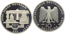 BRD - J 455 - 1993 F - 1000 Jahre Potsdam - 10 Mark - bankfrisch