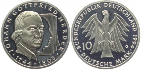 BRD - J 458 - 1994 G - Johann Gottfried Herder - 10 Mark - bankfrisch