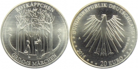 BRD - J 604 - 2016 - Grimms Märchen - Rotkäppchen - 20 Euro - bankfrisch