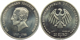 BRD - J 622 - 2017 - 900. Geburtstag von Johann Joachim Winckelmann - 20 Euro - bankfrisch