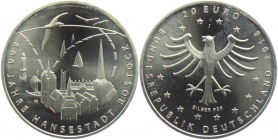 BRD - J 628 - 2018 - 800 Jahre Hansestadt Rostock - 20 Euro - bankfrisch