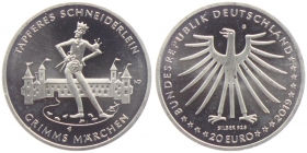 BRD - J 638 - 2019 - Grimms Märchen - Das tapfere Schneiderlein - 20 Euro - bankfrisch