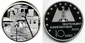BRD - J 501 - 2003 - Industrielandschaft Ruhrgebiet - 10 Euro - bankfrisch